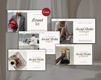 Social-Media-Manager-Bundle | Canva Vorlagen für Freelancer | SMM Kit