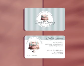 Bearbeitbare Visitenkarte Vorlage | Canva Design (Digitaler Download)