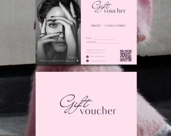 Bon cadeau pour salon de beauté | Entièrement personnalisable sur Canva