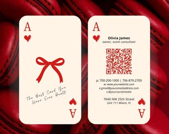 Minimalistischer QR-Code Visitenkarte Template: Elegantes, Modernes Design (Digitaler Download)