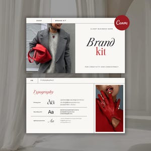 Brand Guidelines Template  – Editable Canva Brand Kit – Professional Visual Identity