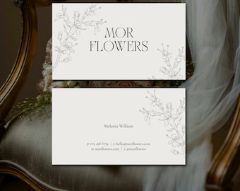 Minimalistische Visitenkarte: Elegantes Beiges Design (CANVA PRO ERFORDERLICH)