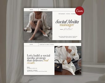 Social Media Portfolio Vorlage | Leinwand