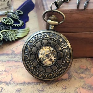 Engraved Pocket Watch – Personalized Fathers Day Gift, Graduation Gift, Birthday Gift, Anniversary Gift, Wedding Gift, Groomsmen Gift