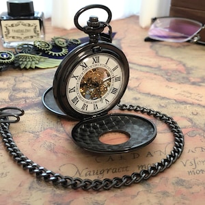 Vintage Pocket Watch with Personalized Engraving, Customized Pocket Watch, Graduation Gift, Anniversary Gift, Wedding Gift, Birthday Gift