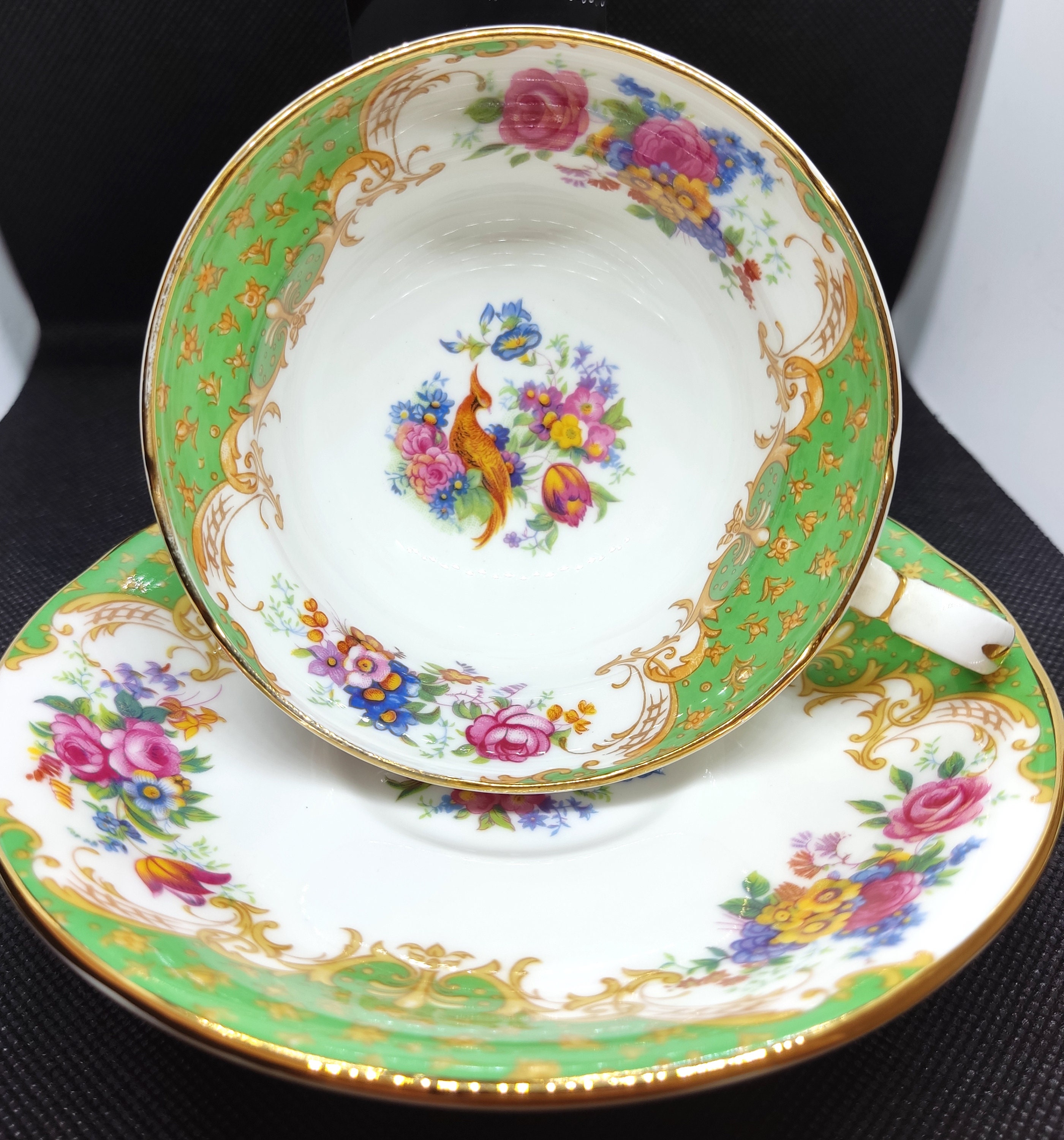 Paragon Rockingham Vintage Paragon Green