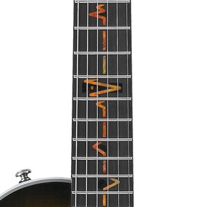 fretlook Heartbeat - アコースティックギターとエレキギターのフレットボード用インレイステッカー - ドイツ製 (ラスティオレンジ)