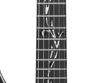fretlook Levensboom - Inlegstickers voor de toets van akoestische en elektrische gitaren - Gemaakt in Duitsland (Crystal Aged)