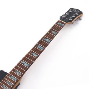 fretlook Scratches - Inlay Stickers for Acoustic and Electric Guitar Fretboards - Made in Germany (Ice Blue)