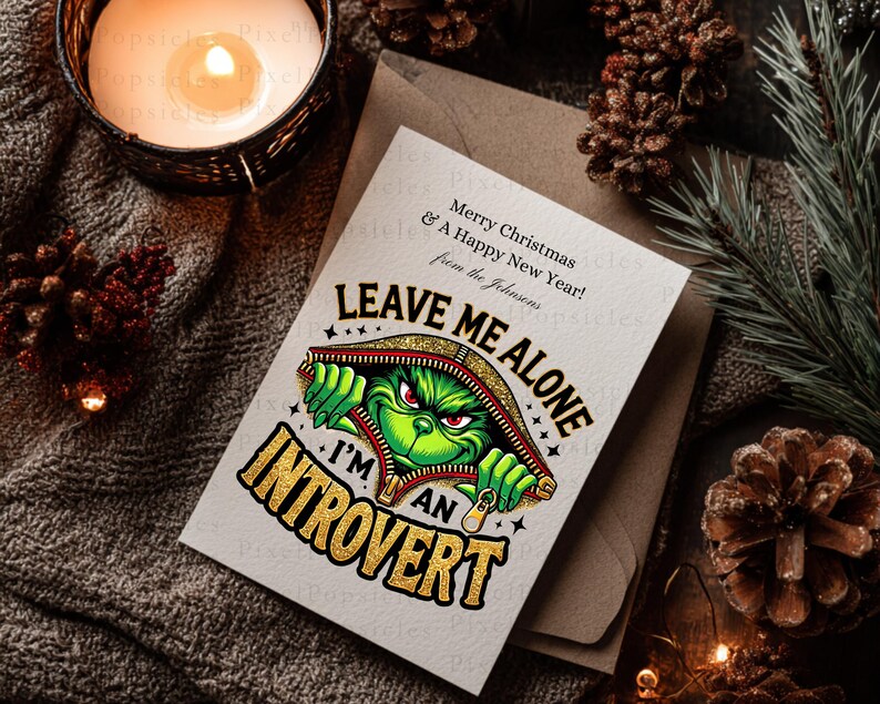 Grumpy Christmas PNG, Introvert Quote Clipart, Funny Holiday Sublimation, 16 PNG Files, Digital Download, Anti Social Art image 17