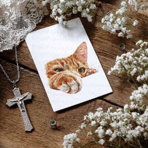 Cat Clipart Bundle | 12 Watercolor Cat PNG | Transparent Background image 5