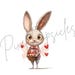 16 Valentines Watercolor Clipart PNG Bundle,love Couple Animals, Cute ...
