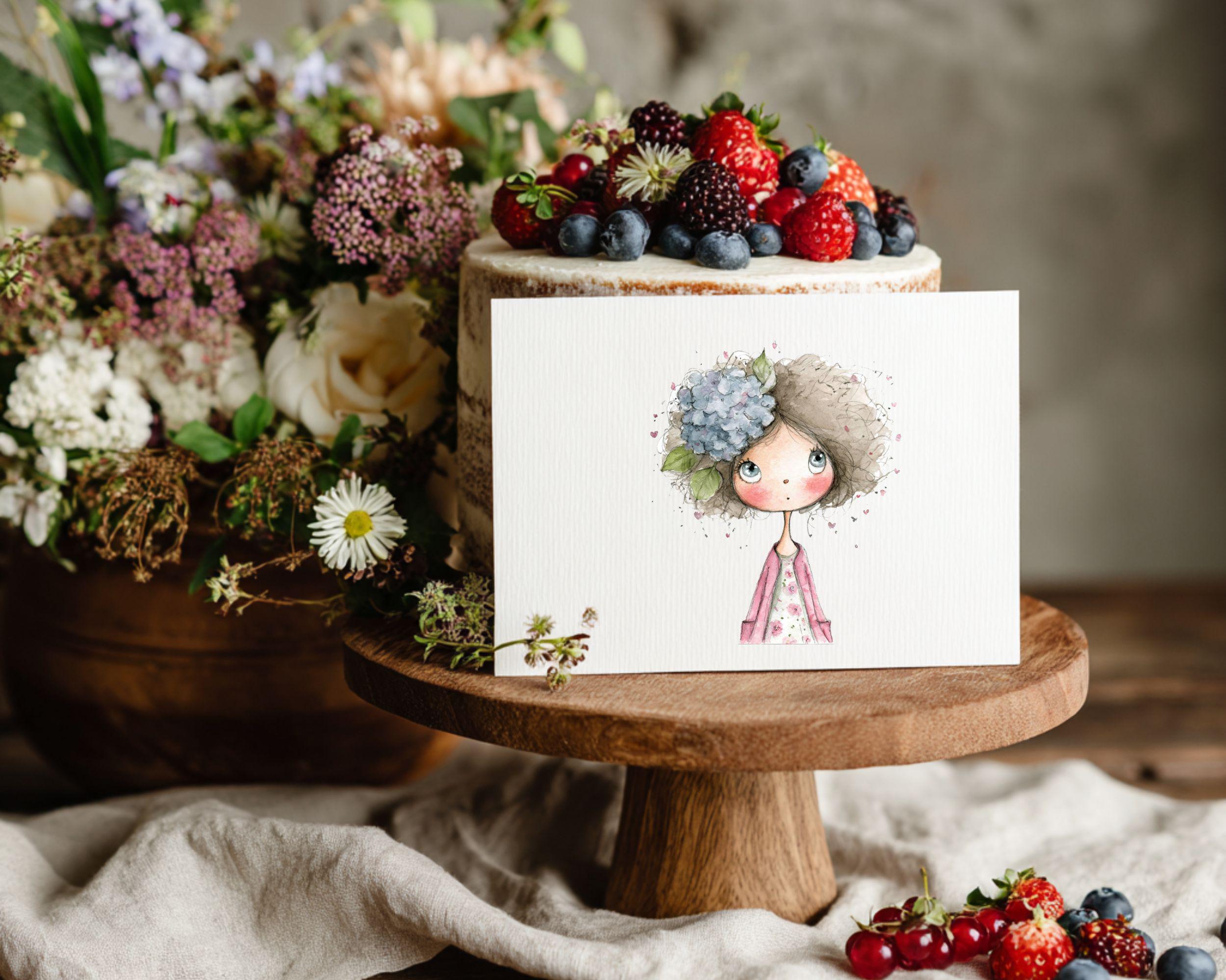 Flowers Girl Clipart Set Watercolor Flower Girls With Floral Hair ...