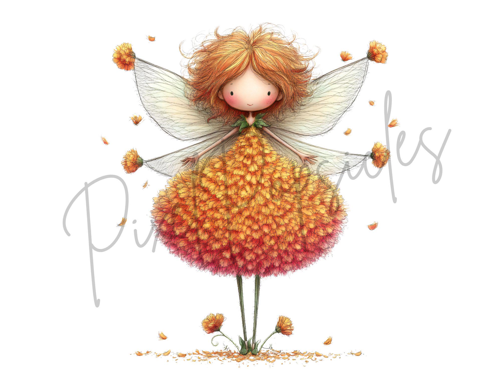 Watercolor Fairy Clipart: Sweet Fairies PNG Bundle (digital Download ...