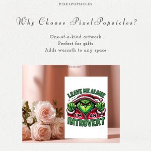Grumpy Christmas PNG, Introvert Quote Clipart, Funny Holiday Sublimation, 16 PNG Files, Digital Download, Anti Social Art image 5