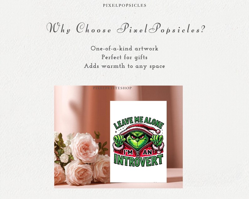Grumpy Christmas PNG, Introvert Quote Clipart, Funny Holiday Sublimation, 16 PNG Files, Digital Download, Anti Social Art image 5