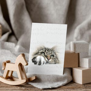 Cat Clipart Bundle | 12 Watercolor Cat PNG | Transparent Background image 10