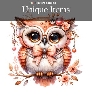 11 Cute Owl Clip Art, Baby Bird , Cute PNG Girl Glasses, Kids Shirt ...
