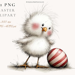 Lot de cliparts de Pâques : lapin, poussin, oeuf PNG Illustrations (téléchargement numérique) 1#