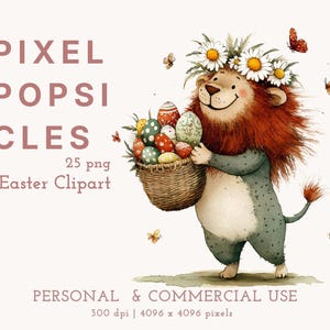 Easter Clipart Bundle: Bunny, Chick, Egg PNG Illustrations (Digital Download)