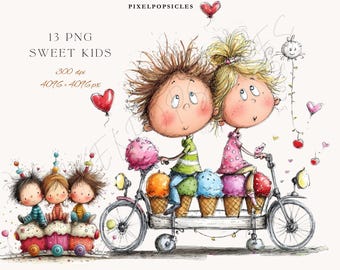 Clipart di dolci per bambini: 13 immagini PNG di dessert