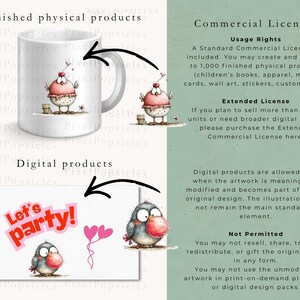 Funny Pigeon Clipart PNG, Sketchy City Bird with French Fries and Macarons image 4