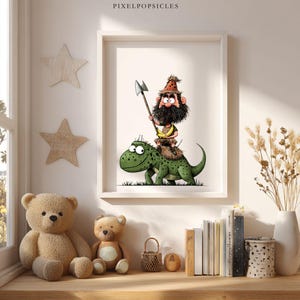 Imágenes prediseñadas divertidas de neandertales: ilustraciones de cavernícolas peculiares (descarga digital) 1# imagen 7