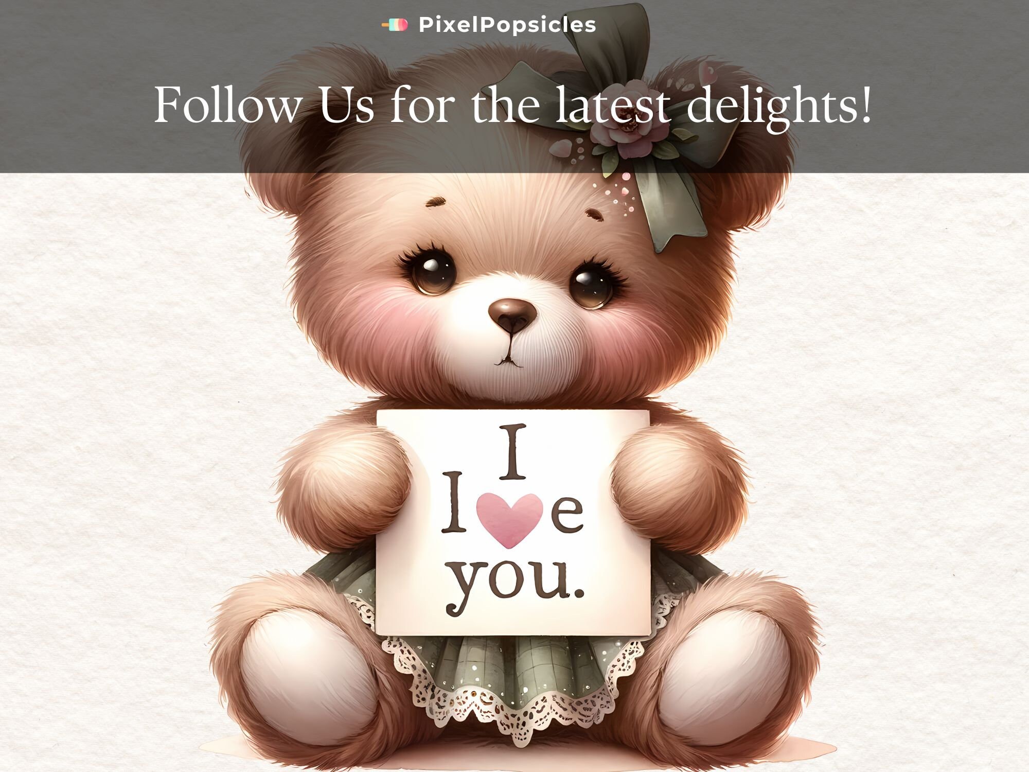 I Love You Teddy Bear Clipart 10 High Quality Png Nursery Art ...