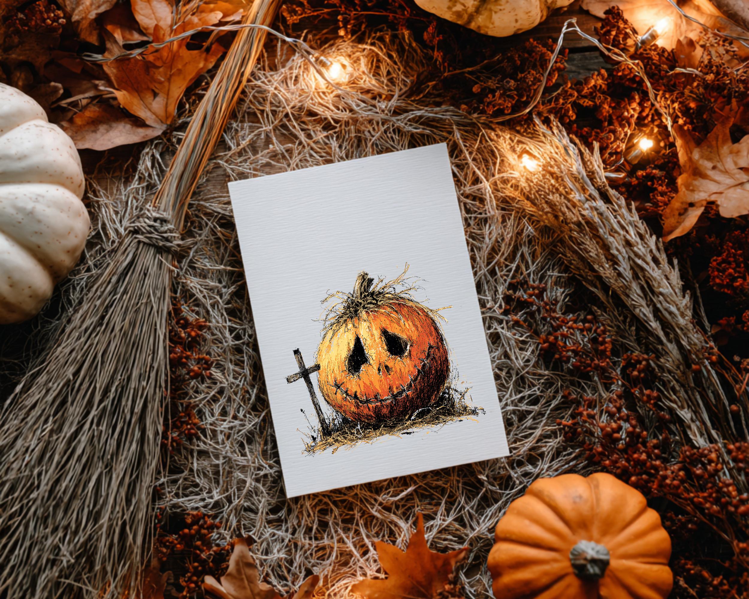 Watercolor Halloween Pumpkin Clipart: PNG & JPG Digital Download 1# - Etsy