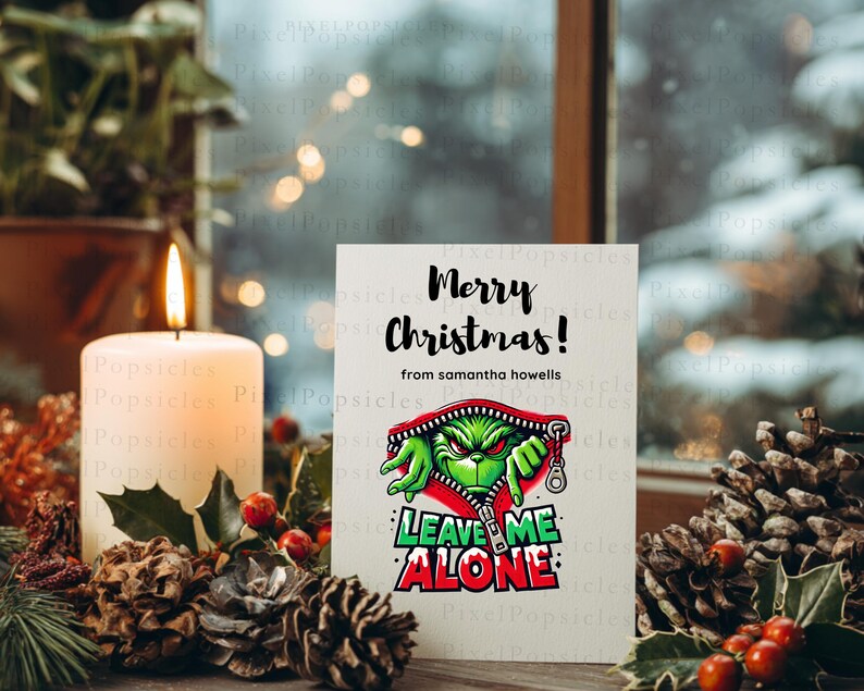 Grumpy Christmas PNG, Introvert Quote Clipart, Funny Holiday Sublimation, 16 PNG Files, Digital Download, Anti Social Art image 9