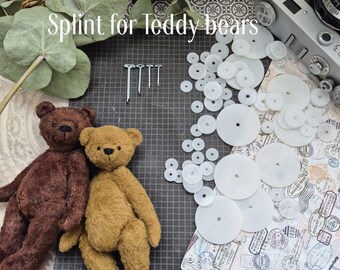 Splitpennen voor teddyberen | Gearticuleerde berengewrichten | Speelgoedmaakbenodigdheden | 18–32 mm | Set van 20