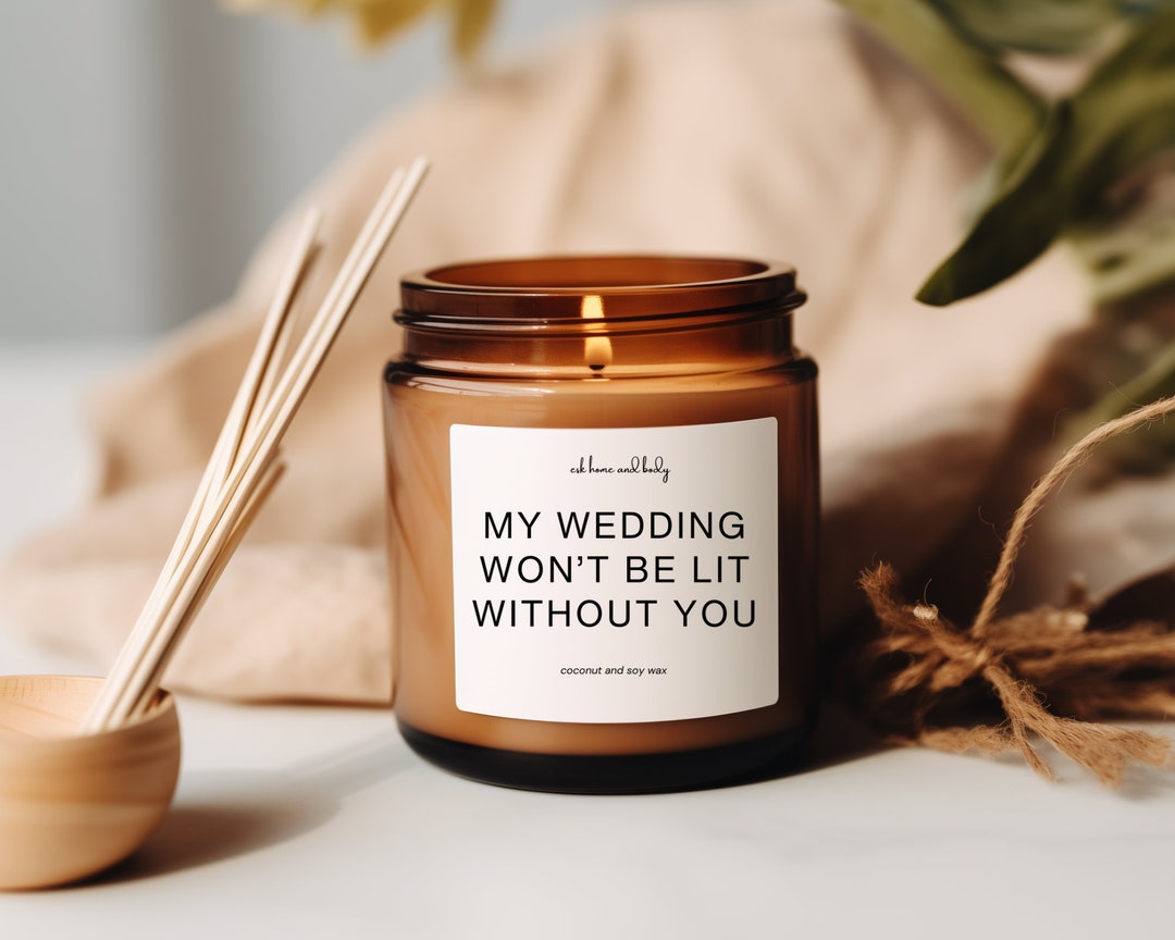 Pristine Coconut & Soy Wax Candle My Wedding Wont Be Lit Without You