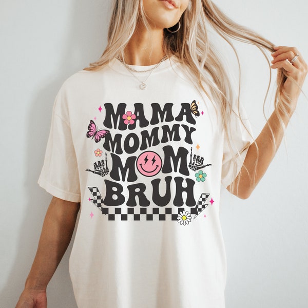 MAMA mamá mamá BRUH Camisa, Bruh Camisa, Mamá Bruh Camiseta, Divertida Mamá Camiseta
