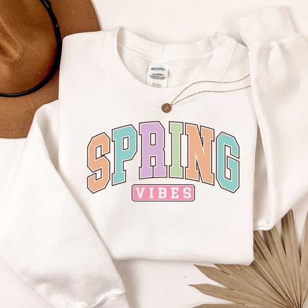 Spring Vibes T-Shirt, Spring T Shirt, Spring Sweater, Spring Time Vibes, Bookish Shirt, Women's Easter T Shirt