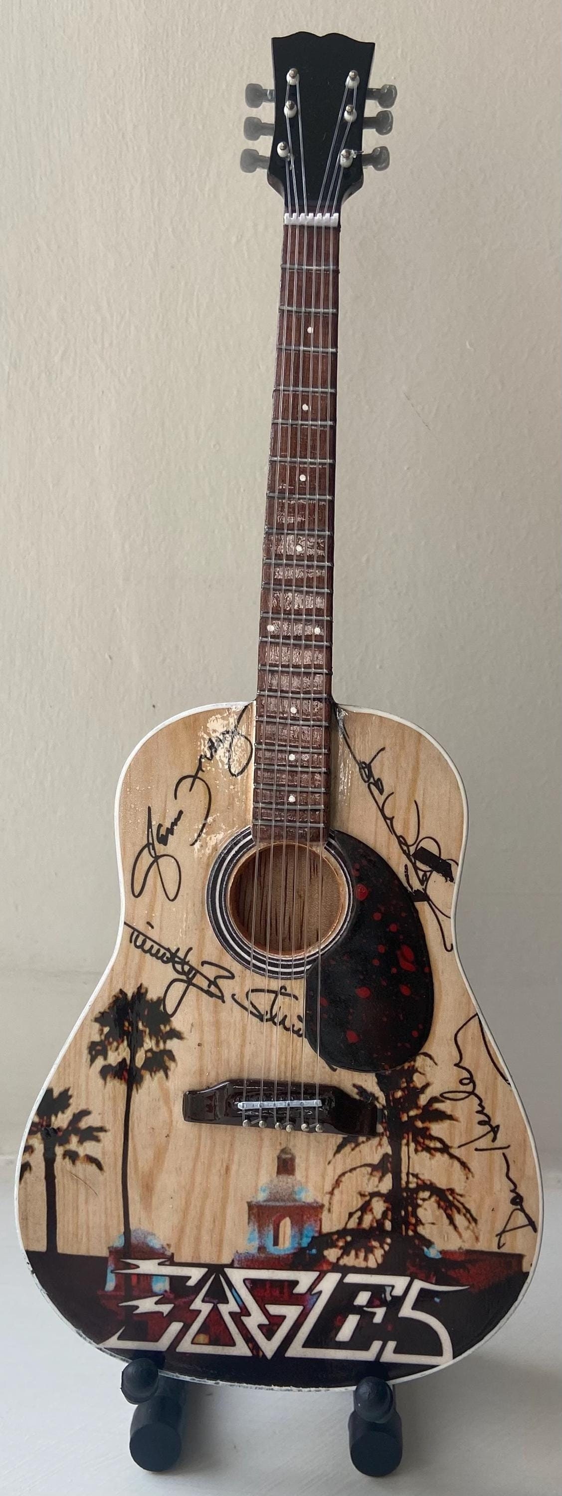 Eagles Miniature Guitar With Display Box and Stand - Etsy