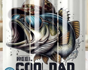 Reel Cool Dad Png, Father's Day Fishing Design, Digital Download, Funny Dad Gift, Sublimation Art for Dads, Best Selling Items, Trendy PNG