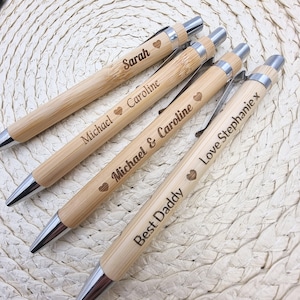 Men&#39;s Gift Pen, Gift for Men, Husband Gifts, Dad Birthday Present, Father&#39;s Day, Stag Party Gifts, Groomsman Pen Gift, Bamboo pen.