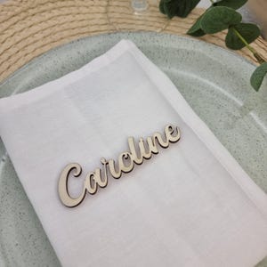 Personalisierte Ortsnamen | Holz Ortsnamen | Einzigartige Gastgeschenke | Holz Laser Cut Namen | Ausgeschnittener Hochzeitsname | Gedeck