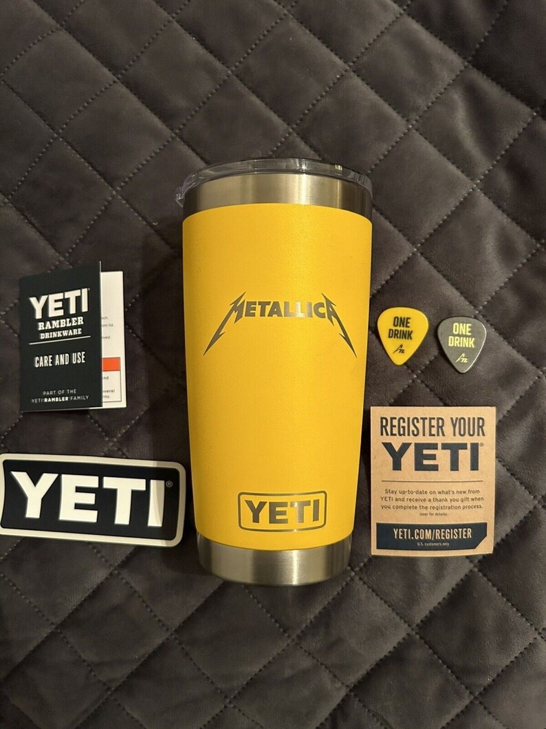 Brand New Metallica Yeti Rambler Drink Picks 72 Seasons Yeti Etsy
