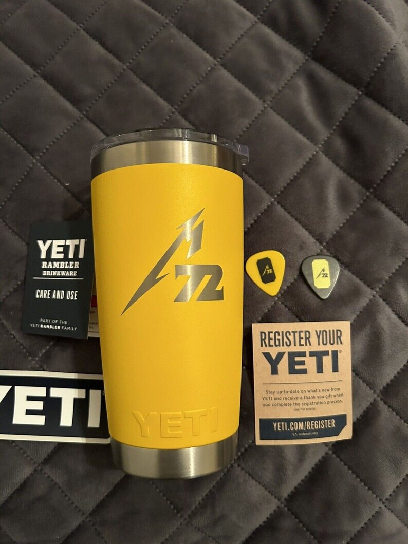 Brand New Metallica Yeti Rambler Drink Picks 72 Seasons Yeti Etsy
