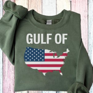 Camiseta del Golfo de EE. UU., Orgullo estadounidense, Regalo patriótico, Diseño de mapa de EE. UU., Camiseta con la bandera estadounidense, Recuerdo de Estados Unidos, Descarga digital