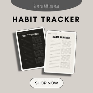 Monthly Habit Tracker, Printable, Portrait, Habit Tracker Template, A4 ...