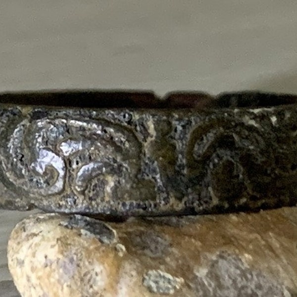 Antique Ornament Ring, Rare antique ring, Antique bronze ring, Rare antique artifact, 17th century ring