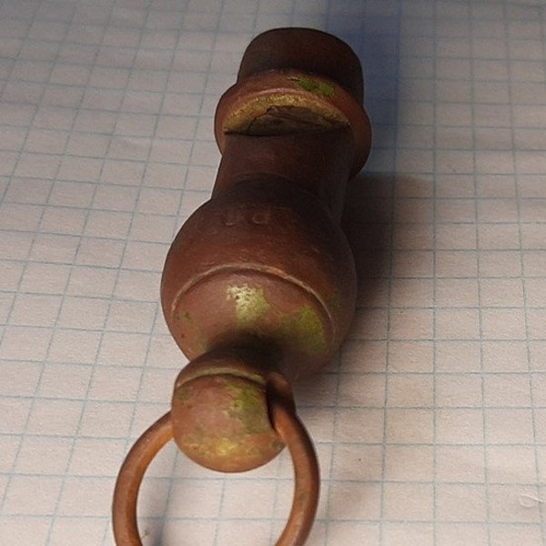 Rare Massive Antique Whistle / Collectible Antique Whistle: Vintage Militaria Rare Find