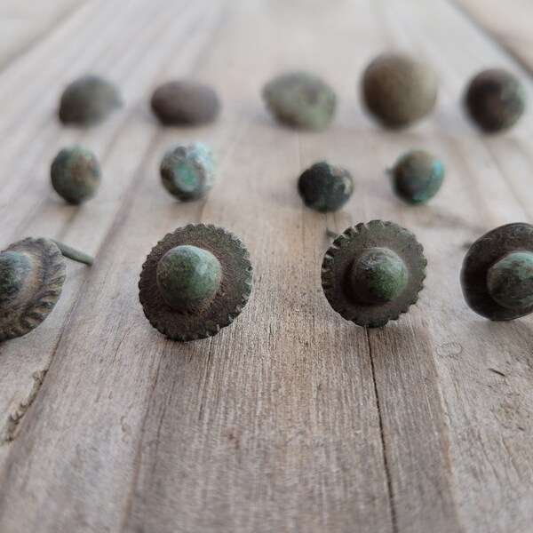 Ancient Roman Iron Patterned, Shaped NAILS 1st - 2nd CENTURY AD. Roman Empire