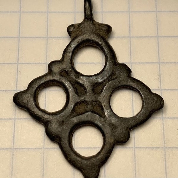 Cross Pendant. Cross-Shaped Suspension