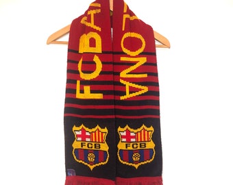 Écharpe Vintage FC Barcelone - Souvenir Wembley - Ligue Des Champions - Bon état