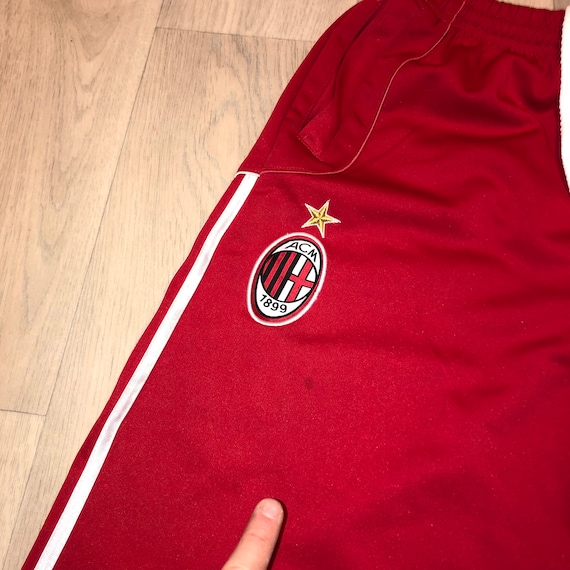 Vintage RARE AC Milan Adidas Y2K Joggers Trousers… - image 3