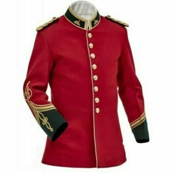 Nouvelle veste de guerre anglo zouloue officier de l'armée britannique traditionnelle faite main vintage veste tunique d'officiers Circa | Veste zoulou anglais homme