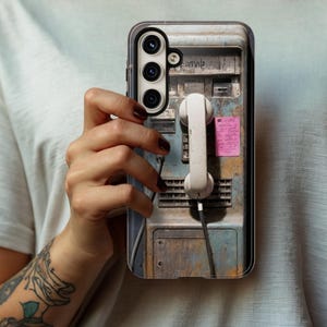 Retro telefoonhoesje iPhone 14 Pro, realistisch vintage 3D-ontwerp, slanke duurzame hoes, nostalgisch cadeau, past op iPhone, Google Pixel 8 Pro Samsung